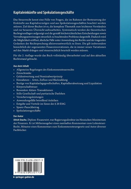 Produktbild: Kapitaleink&uuml;nfte und Spekulationsgesch&auml;fte