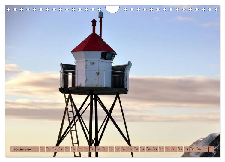 Produktbild: Hurtigruten - Unterwegs mit dem Postschiff (Wandkalender 2026 DIN A4 quer), CALVENDO Monatskalender