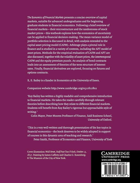 Produktbild: The Economics of Financial Markets