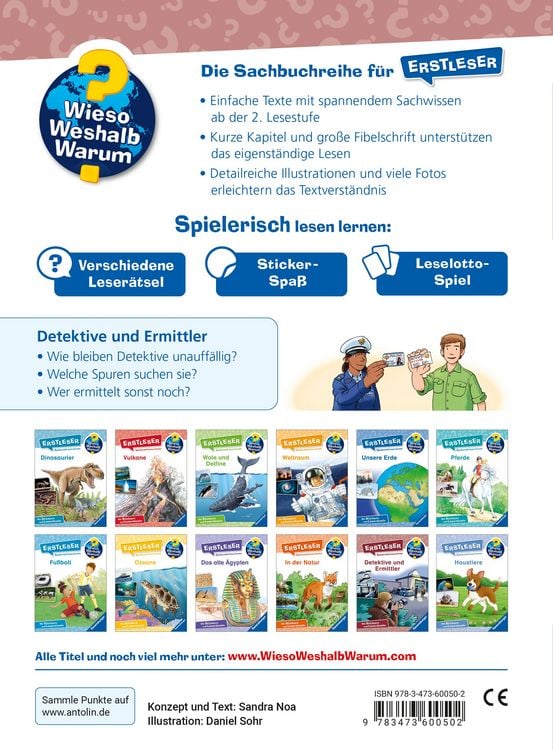 Produktbild: Wieso? Weshalb? Warum? Erstleser, Band 11 - Detektive und Ermittler