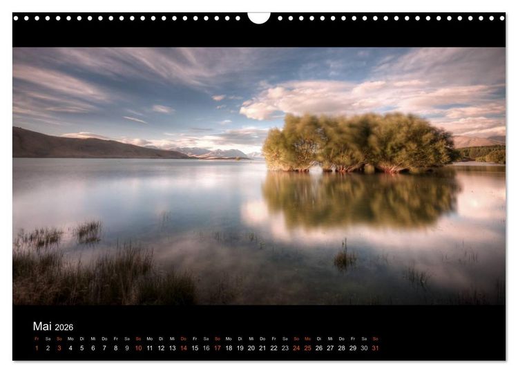 Produktbild: Neuseelands Landschaften (Wandkalender 2026 DIN A3 quer), CALVENDO Monatskalender