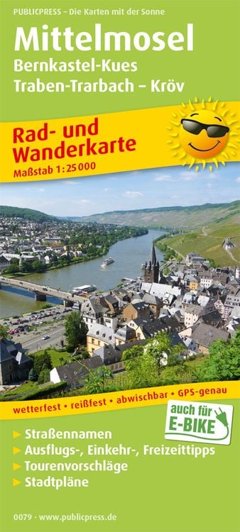 Produktbild: Mittelmosel, Bernkastel-Kues - Traben-Trarbach - Kröv 1 : 25 000