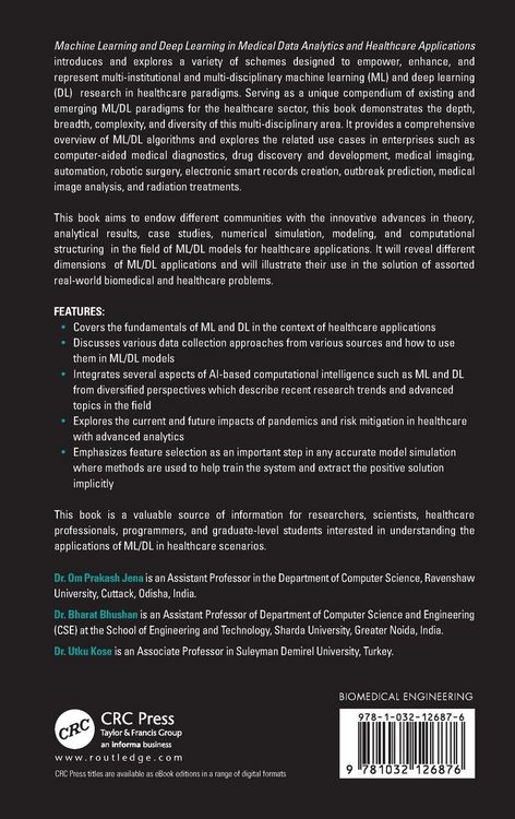 Produktbild: Machine Learning and Deep Learning in Medical Data Analytics and Healthcare Applications
