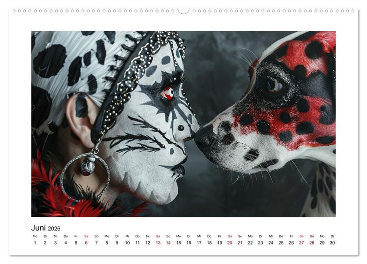 Produktbild: Dalmatinergirls (Wandkalender 2026 DIN A2 quer), CALVENDO Monatskalender