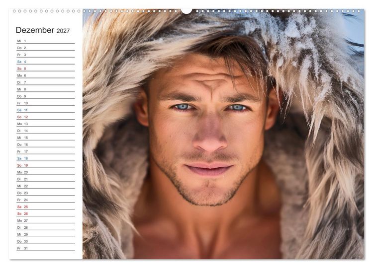 Produktbild: Sinnliche M&auml;nner (hochwertiger Premium Wandkalender 2027 DIN A2 quer), Kunstdruck in Hochglanz