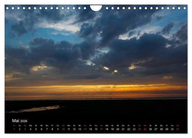 Produktbild: Wattenmeer (Wandkalender 2026 DIN A4 quer), CALVENDO Monatskalender