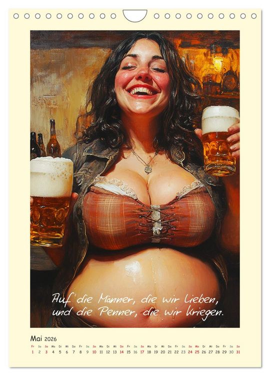 Produktbild: Bier, B&auml;uche, Spr&uuml;che. Spa&szlig; mit Hopfen und Malz (Wandkalender 2026 DIN A4 hoch), CALVENDO Monatskalender