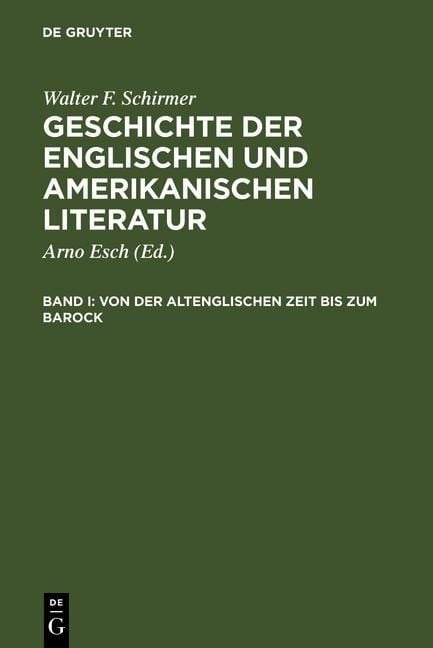 Produktbild: Von der altenglischen Zeit bis zum Barock