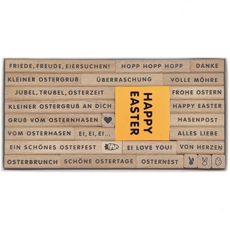 Produktbild: Stempelset Frohe Ostern, 26 Stempel