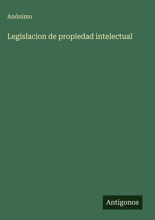 Produktbild: Legislacion de propiedad intelectual