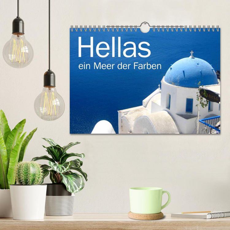 Produktbild: Hellas - ein Meer der Farben (Wandkalender 2026 DIN A4 quer), CALVENDO Monatskalender