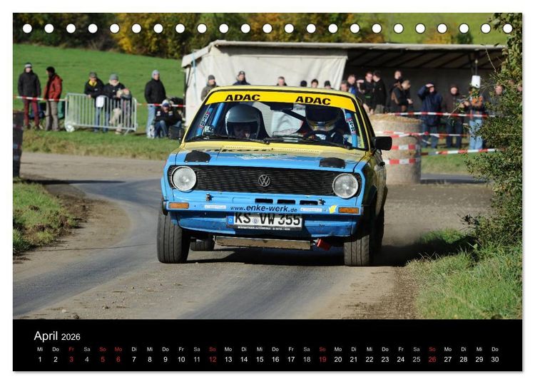 Produktbild: Asphalt und Schotter Rallye (Tischkalender 2026 DIN A5 quer), CALVENDO Monatskalender