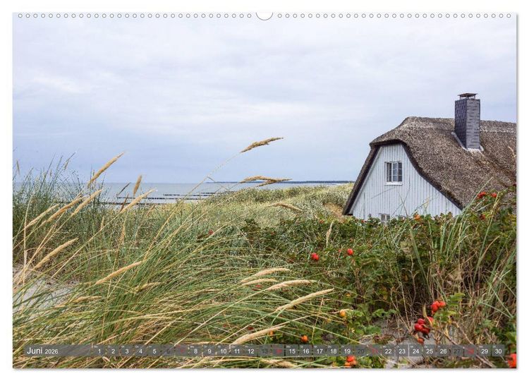 Produktbild: Fischland Dar&szlig; Zingst - wie gemalt (Wandkalender 2026 DIN A2 quer), CALVENDO Monatskalender