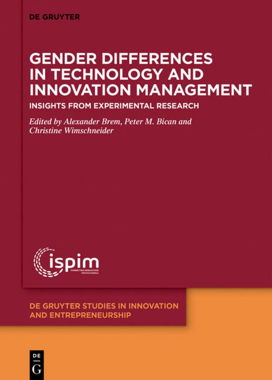 Produktbild: Gender Differences in Technology and Innovation Management