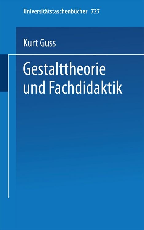 Produktbild: Gestalttheorie und Fachdidaktik