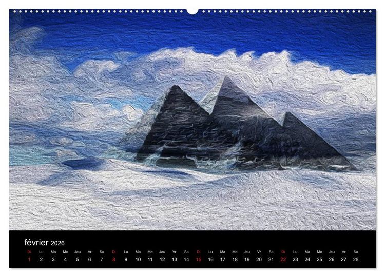 Produktbild: L'&Eacute;GYPTE EN COULEURS (Calendrier mural 2026 DIN A2 vertical) calendrier de bureau