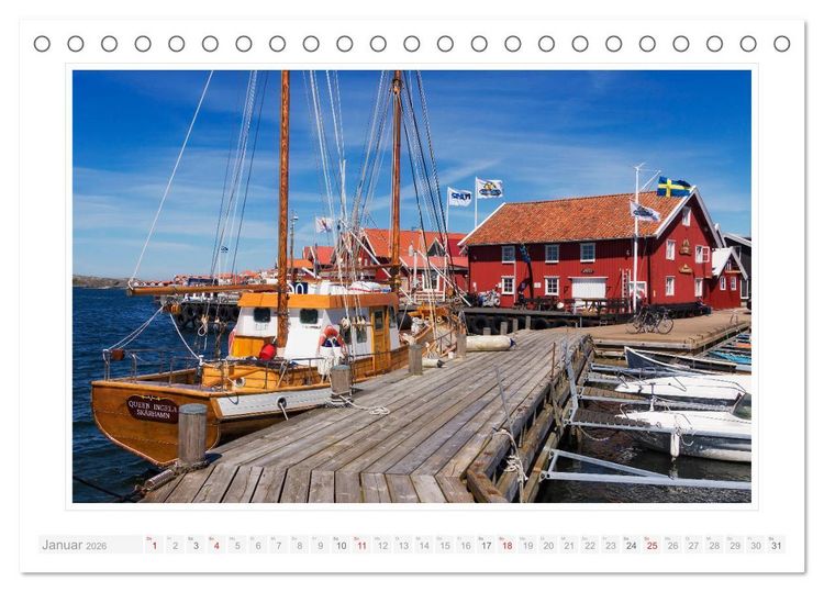 Produktbild: Bohusl&auml;n. Sk&auml;rhamn - R&ouml;nn&auml;ng - Marstrand (Tischkalender 2026 DIN A5 quer), CALVENDO Monatskalender