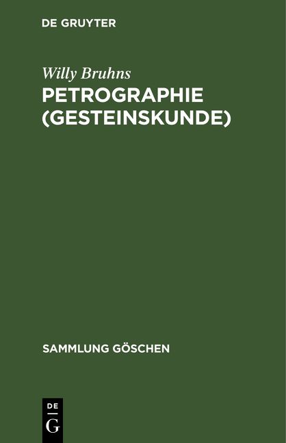 Produktbild: Petrographie (Gesteinskunde)