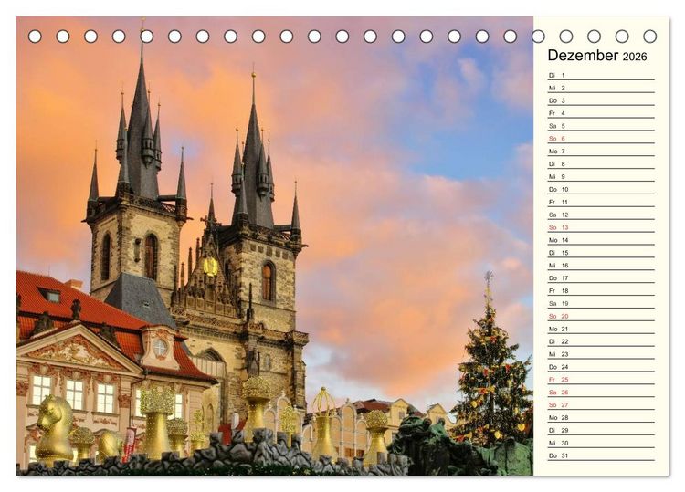 Produktbild: Tschechien (Tischkalender 2026 DIN A5 quer), CALVENDO Monatskalender