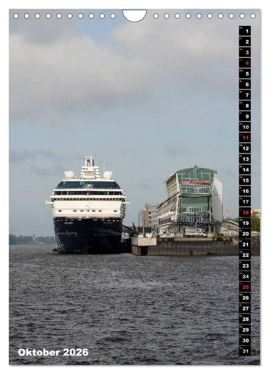 Produktbild: HAMBURG - Ansichten (Wandkalender 2026 DIN A4 hoch), CALVENDO Monatskalender