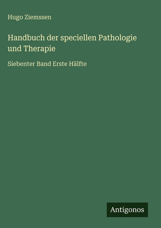 Produktbild: Handbuch der speciellen Pathologie und Therapie