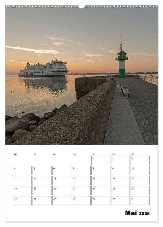 Produktbild: Ostsee. Urlaubsfeeling pur (hochwertiger Premium Wandkalender 2026 DIN A2 hoch), Kunstdruck in Hochglanz