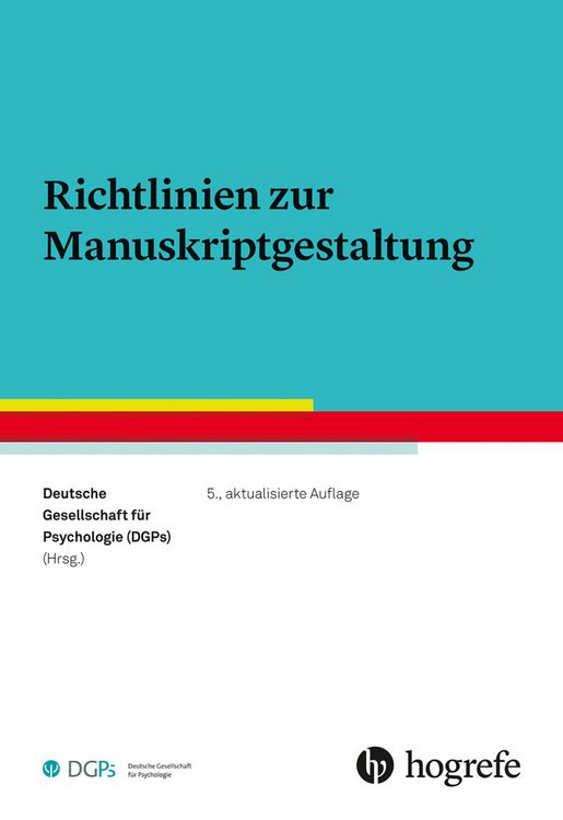 Produktbild: Richtlinien zur Manuskriptgestaltung