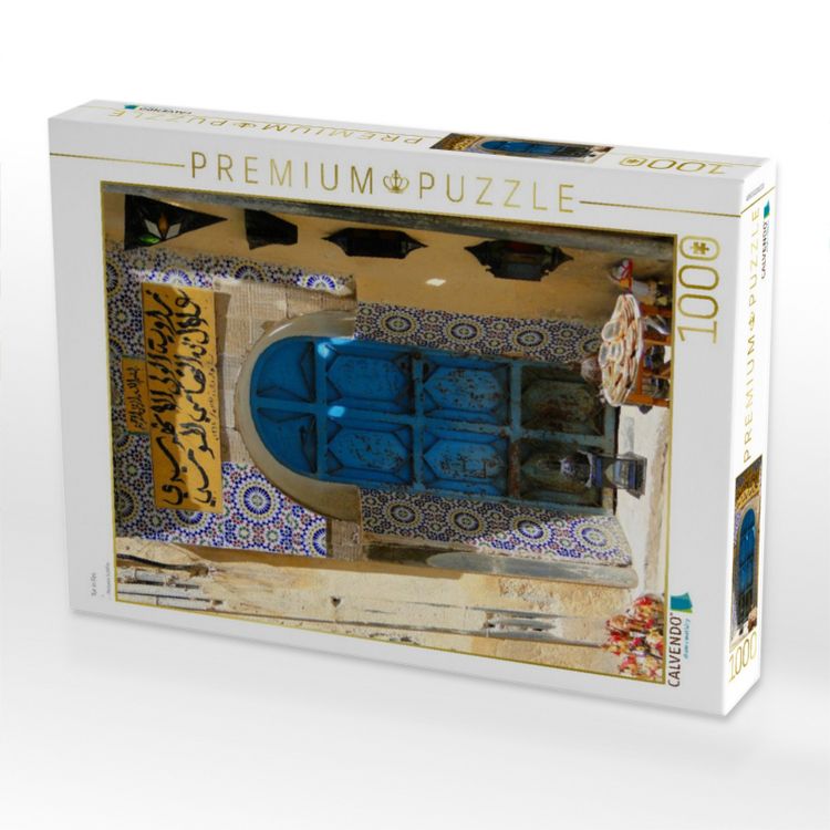 Produktbild: CALVENDO Puzzle T&uuml;r in Fes | 1000 Teile Lege-Gr&ouml;&szlig;e 64x48cm Foto-Puzzle f&uuml;r gl&uuml;ckliche Stunden