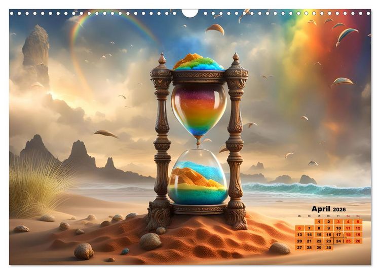 Produktbild: Magische Sanduhren (Wandkalender 2026 DIN A3 quer), CALVENDO Monatskalender