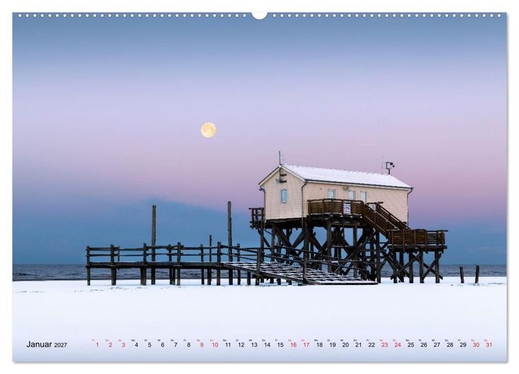 Produktbild: Nordseeurlaub in St. Peter-Ording (hochwertiger Premium Wandkalender 2027 DIN A2 quer), Kunstdruck in Hochglanz