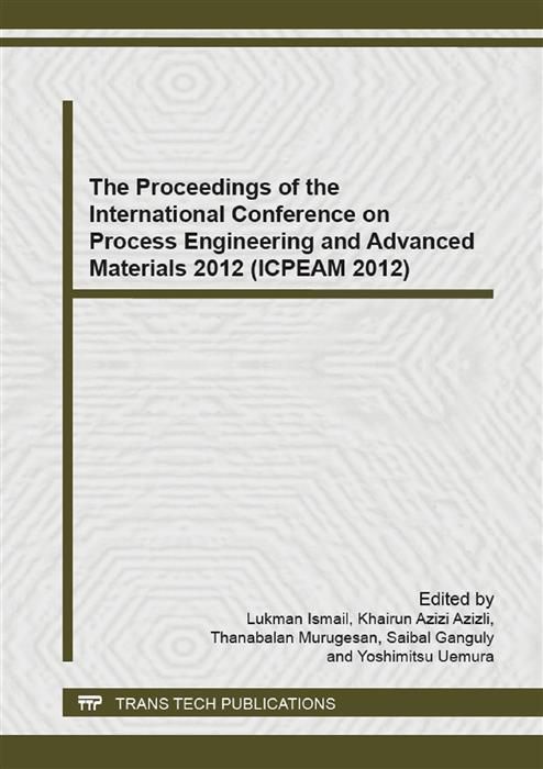 Produktbild: The Proceedings of the International Conference on Process Engineering and Advanced Materials 2012 (ICPEAM 2012)
