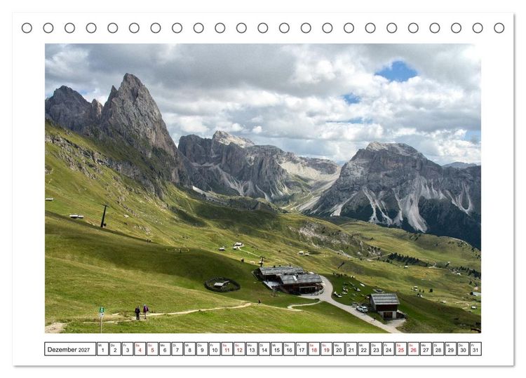 Produktbild: &Uuml;ber dem Gr&ouml;dnertal (Tischkalender 2027 DIN A5 quer), CALVENDO Monatskalender