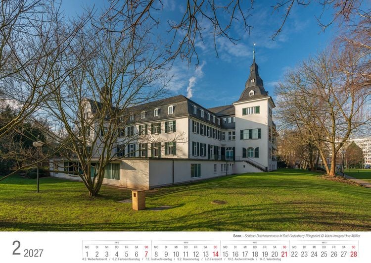 Produktbild: Bonn 2027 Bildkalender A3 quer, spiralgebunden
