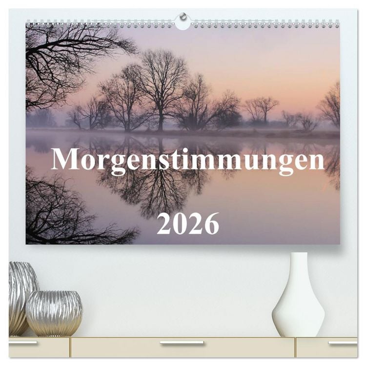 Produktbild: Morgenstimmungen 2026 (hochwertiger Premium Wandkalender 2026 DIN A2 quer), Kunstdruck in Hochglanz