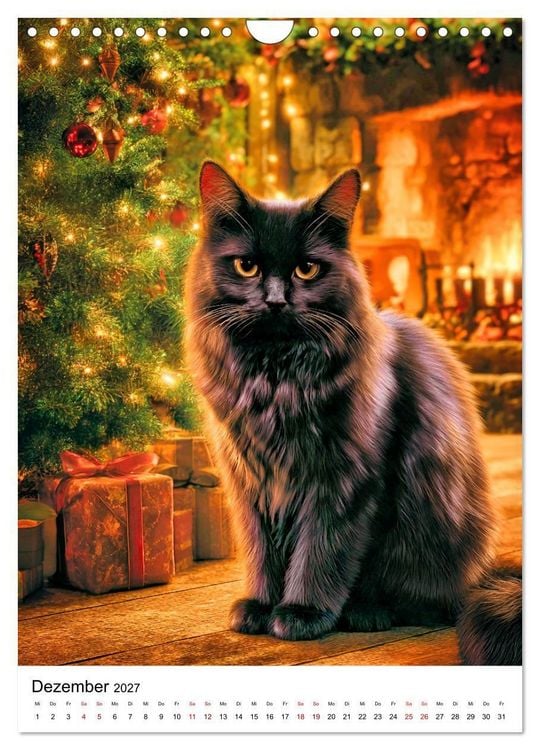 Produktbild: Von wegen Ungl&uuml;ck! - Die faszinierende Welt schwarzer Katzen (Wandkalender 2027 DIN A4 hoch), CALVENDO Monatskalender