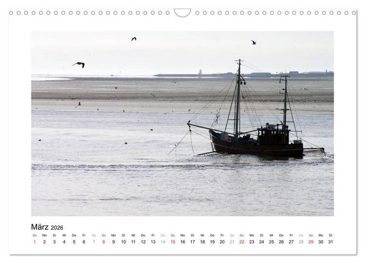 Produktbild: JUIST - Ansichten einer Insel (Wandkalender 2026 DIN A3 quer), CALVENDO Monatskalender