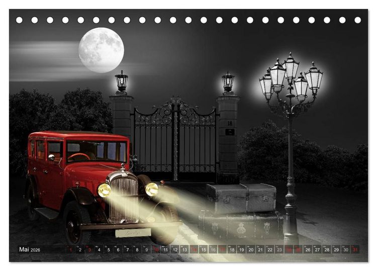 Produktbild: Oldtimer auf Reisen (Tischkalender 2026 DIN A5 quer), CALVENDO Monatskalender