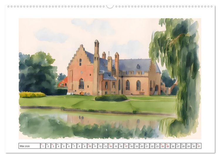 Produktbild: Zauberhafte Motive rund um's Ijsselmeer (hochwertiger Premium Wandkalender 2026 DIN A2 quer), Kunstdruck in Hochglanz