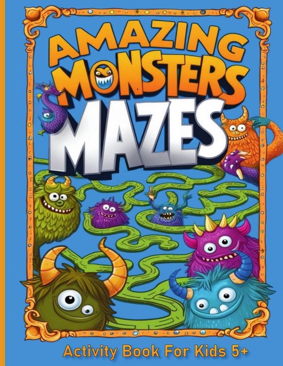 Produktbild: Amazing Monsters Mazes Activity Book For Kids 5+