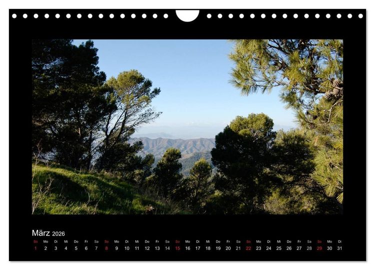 Produktbild: Landschaften Andalusiens (Wandkalender 2026 DIN A4 quer), CALVENDO Monatskalender