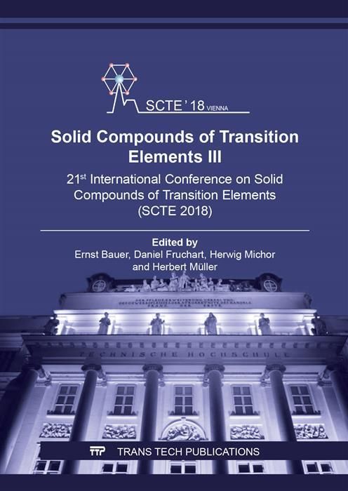 Produktbild: Solid Compounds of Transition Elements III