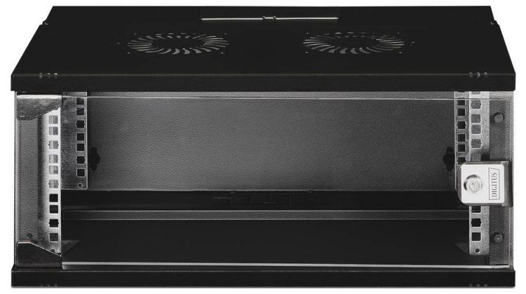 Produktbild: Digitus DN-49201 19 Zoll Wandgeh&auml;use (B x H x T) 540 x 240 x 400 mm 4 HE Schwarz, Schwarz (RAL 9005)