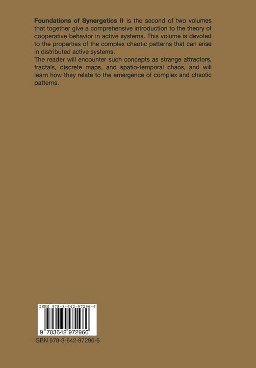 Produktbild: Foundations of Synergetics II