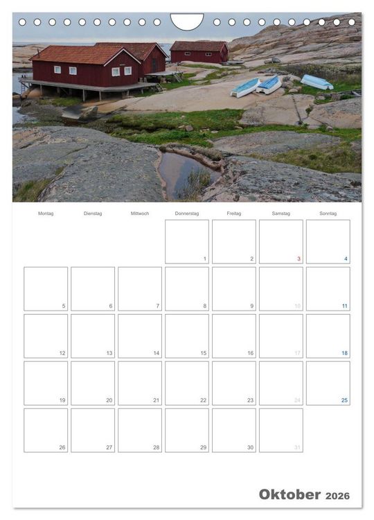 Produktbild: Typisch Schwedisch Bohusl&auml;n (Wandkalender 2026 DIN A4 hoch), CALVENDO Monatskalender
