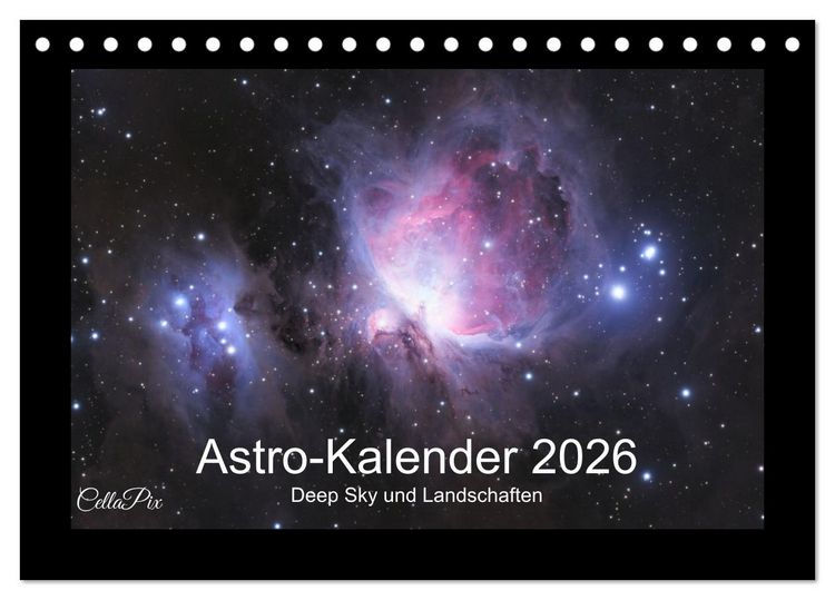 Produktbild: Astro-Kalender - Deep Sky und Landschaften (Tischkalender 2026 DIN A5 quer), CALVENDO Monatskalender