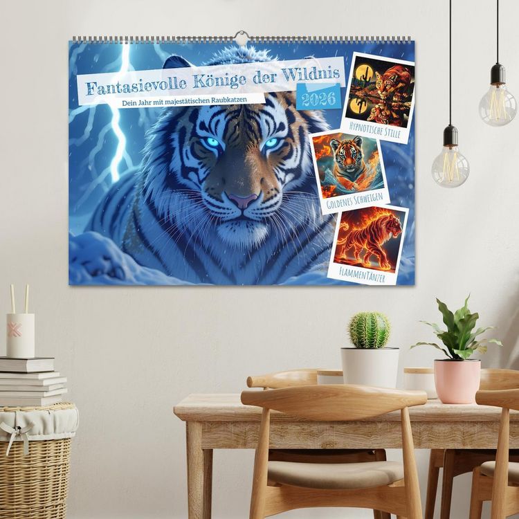 Produktbild: Fantasievolle K&ouml;nige der Wildnis (Wandkalender 2026 DIN A2 quer), CALVENDO Monatskalender