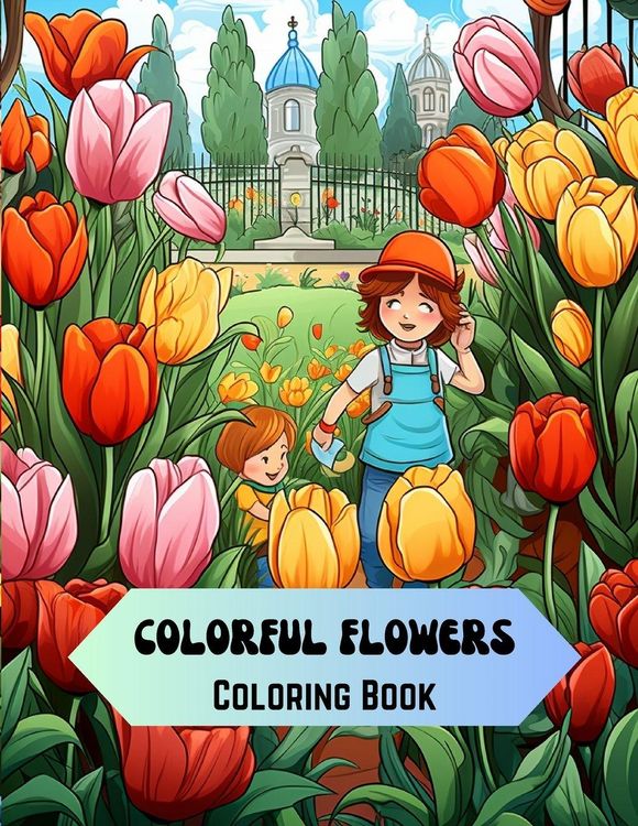 Produktbild: Colorful Flowers Coloring Book