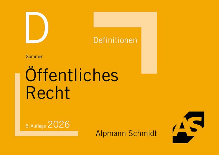 Produktbild: Definitionen &Ouml;ffentliches Recht