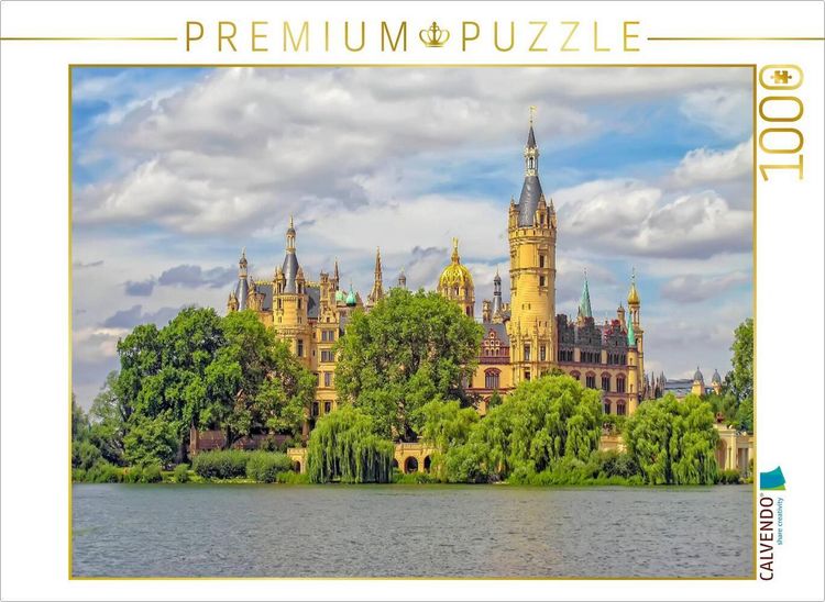 Produktbild: CALVENDO Puzzle Mecklenburg-Vorpommern Schwerin Schloss | 1000 Teile Lege-Gr&ouml;&szlig;e 64x48cm Foto-Puzzle f&uuml;r gl&uuml;ckliche Stunden