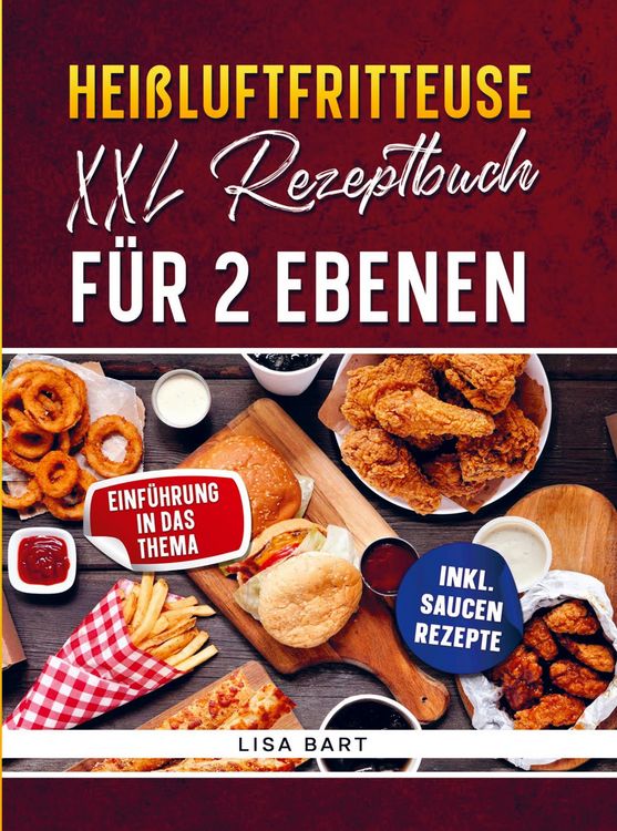 Produktbild: Hei&szlig;luftfritteuse XXL Rezeptbuch f&uuml;r 2 Ebenen